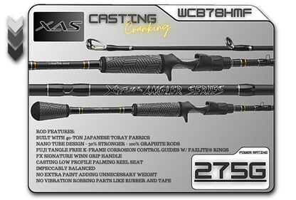 FX Custom Rods XAS 7'8" Heavy Mod-Fast **Cranking** Casting Rod