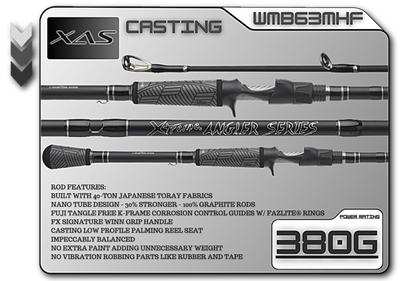 FX Custom Rods XAS 6'3" Medium Heavy Fast Casting Rod