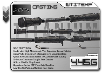 FX Custom Rods Titanium Series 7'3" Heavy Fast Casting Rod