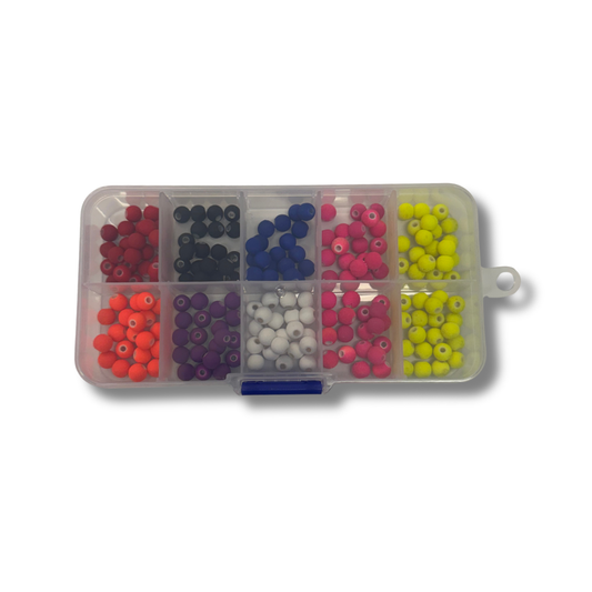 High Class Tackle 'NEW' 6mm SOLID COLORED BEAD TACKLE BOX!!!