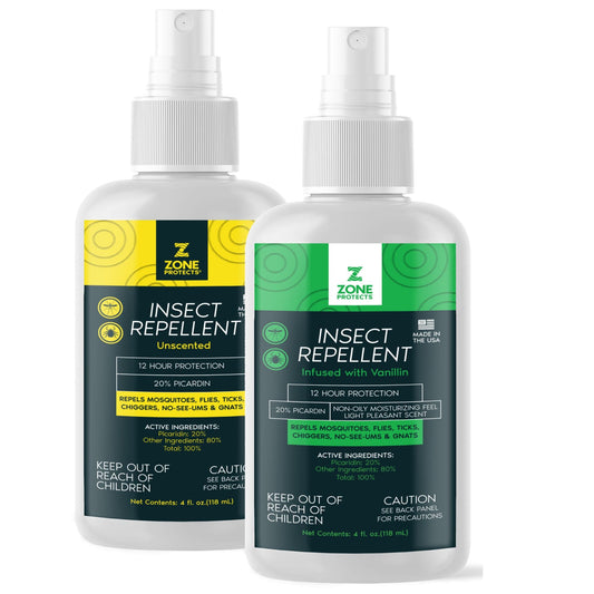 Zone Protects Insect Repellent, Picaridin; 4oz His and Hers Pack