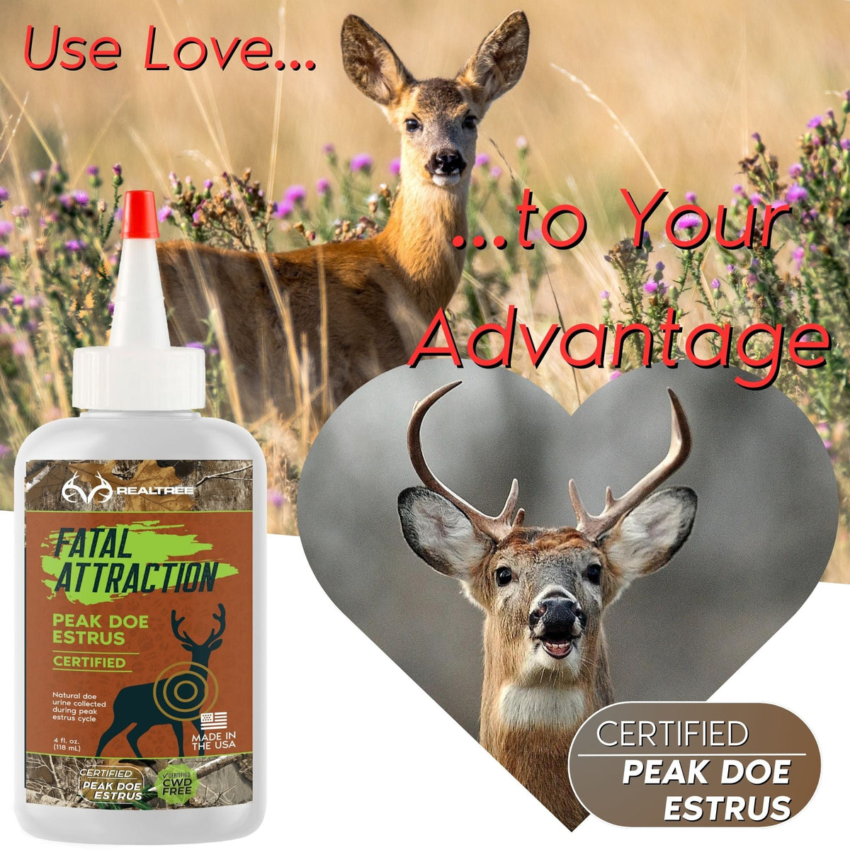 Zone Protects Deer Attractant; Realtree Fatal Attraction Deer Attractant Peak Doe Estrus