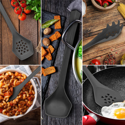 DFACKTO 6 Piece Heavy Duty Kitchen Utensil Set // Gray