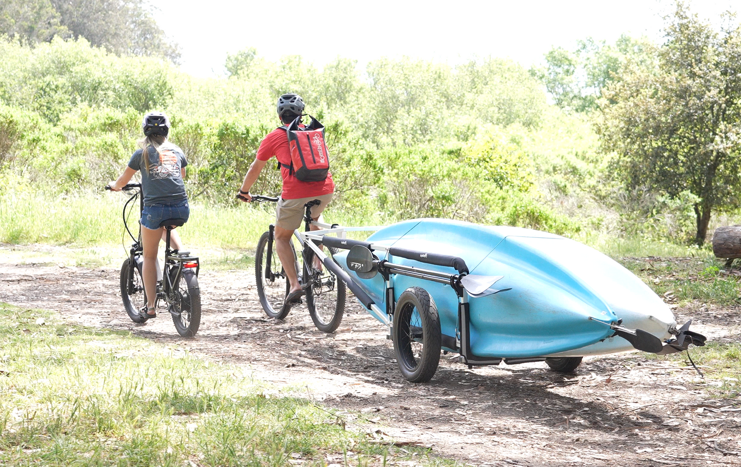 Moved By Bikes SUP and Kayak Trailer V2 - Aluminum Frame