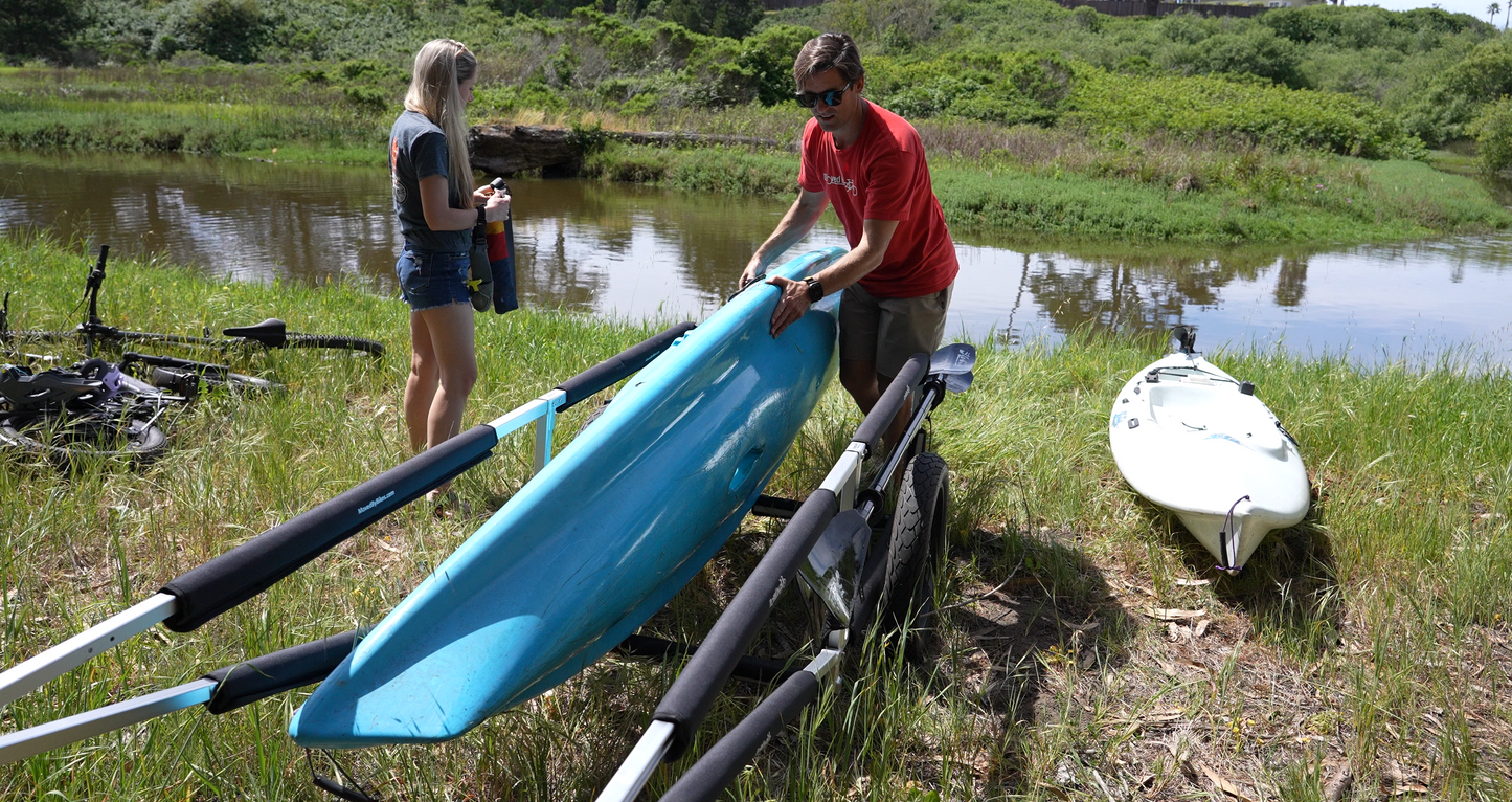 Moved By Bikes SUP and Kayak Trailer V2 - Aluminum Frame