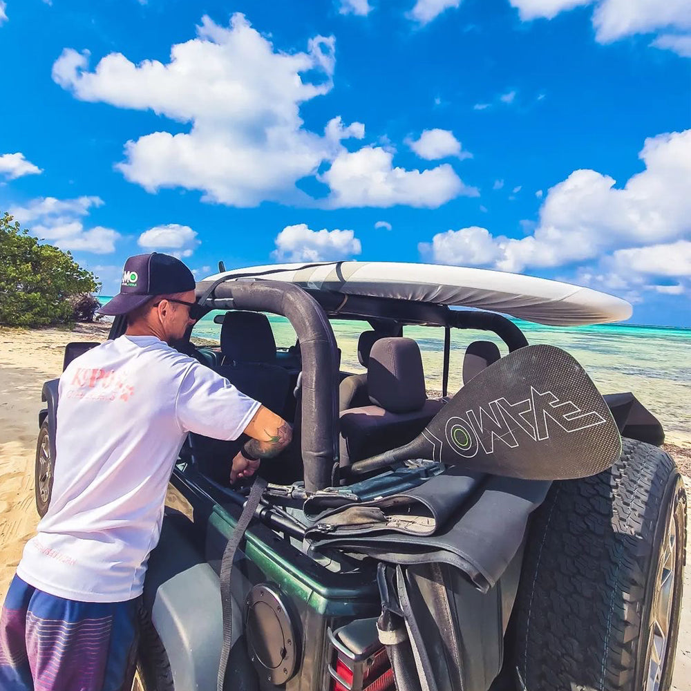 Vamo Life Full Carbon Adjustable Paddle with ABS Edge  - SR71 Black