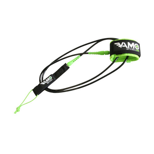 Vamo Life Straight 6' Stubby Surf Leash - Green