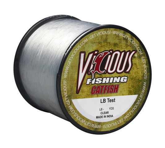 Vicious Catfish Clear Mono - 25 Lb Test
