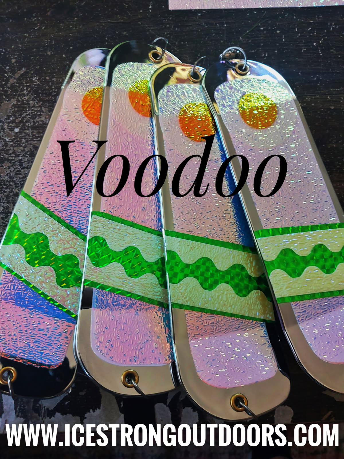 Ice Strong Outdoors - 8.5" Dual Fin Flasher Series - NEW 2026 Colors Released!
