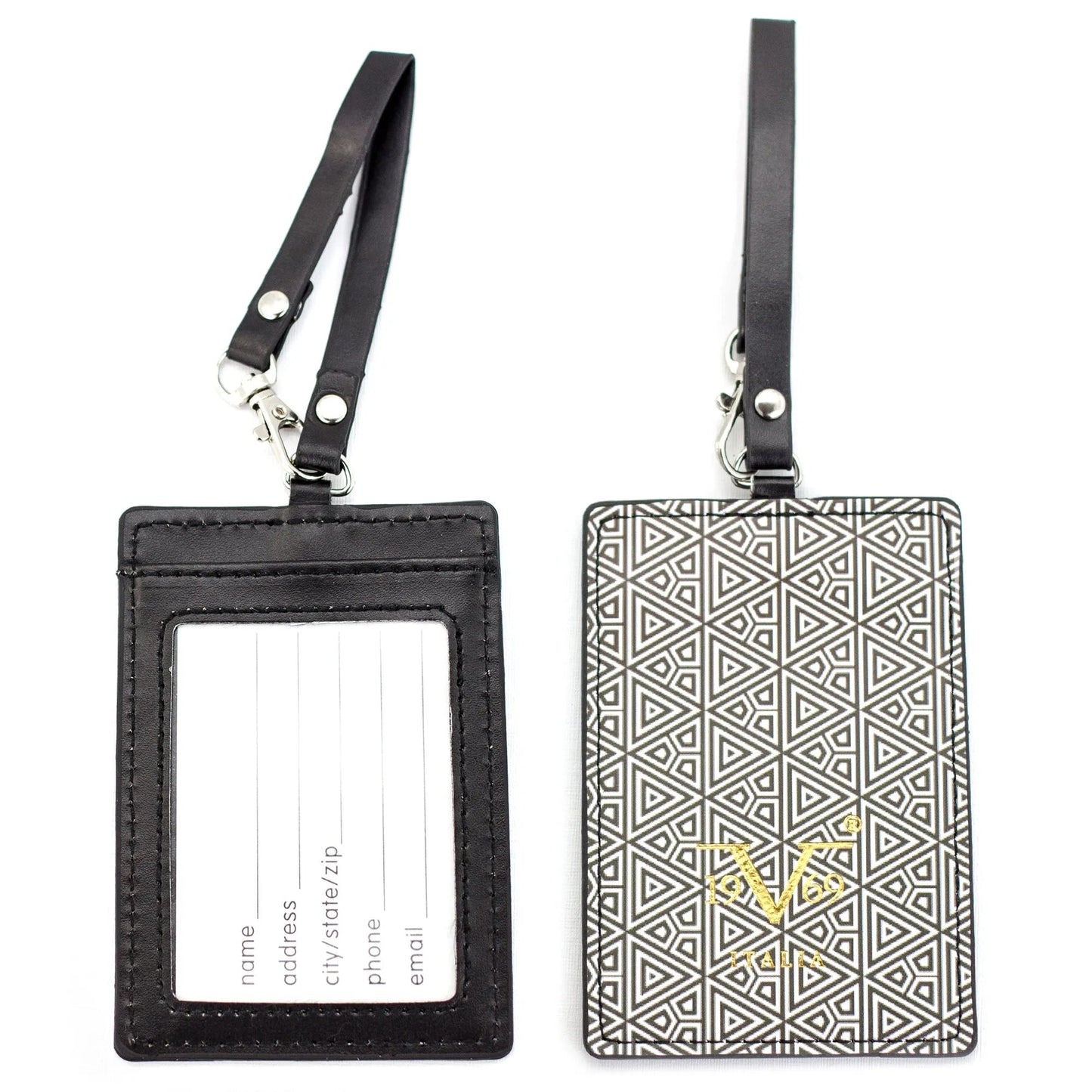 Travellty Runway Vegan Leather Luggage Tags Set