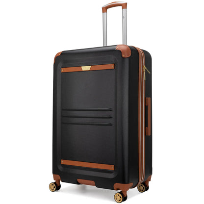 Travellty Vintage 3 Piece Expandable Retro Luggage Set