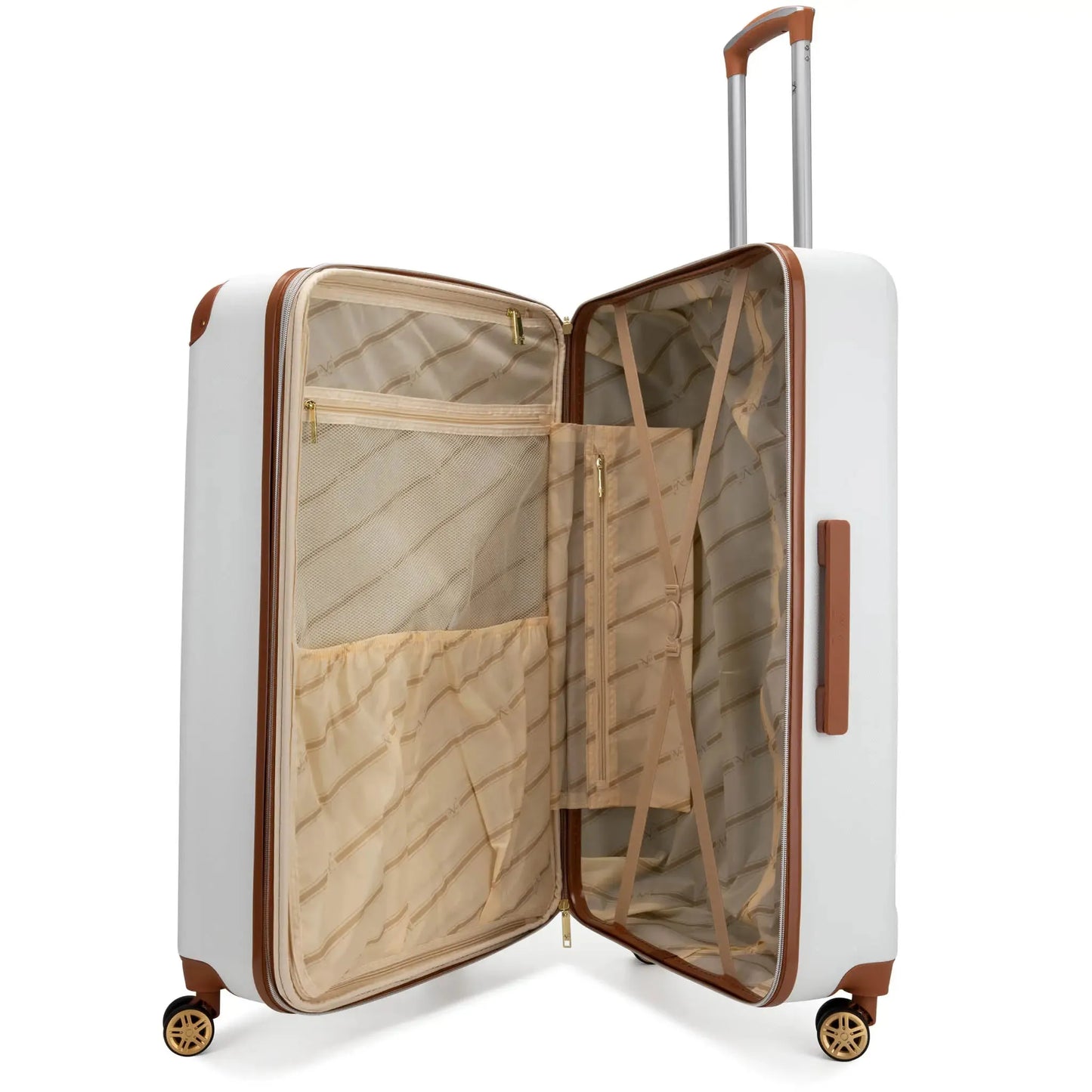 Travellty Vintage 3 Piece Expandable Retro Luggage Set