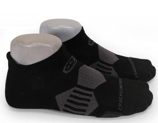 Crazy Compression Vadar Black - Elite Running Socks