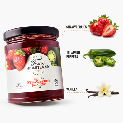 Vanilla Strawberry Jalapeno Jam