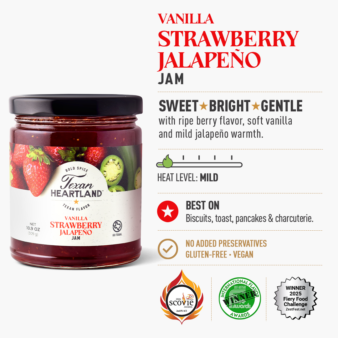 Vanilla Strawberry Jalapeno Jam