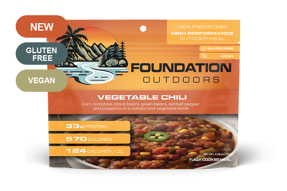 Foundation Outdoors Vegan Vegetable Chili Meal