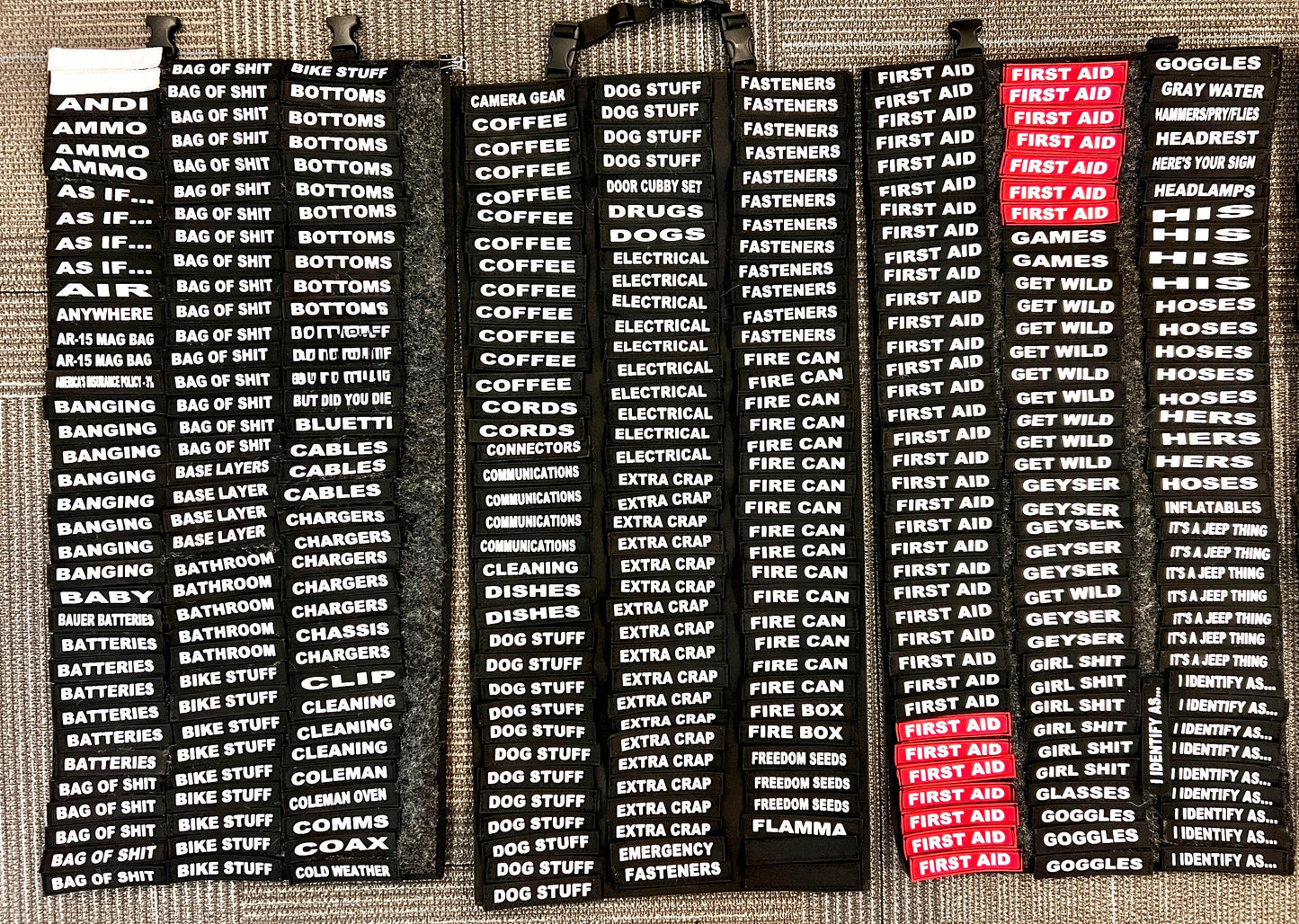 Overland Gear Guy Custom Velcro Name Tags