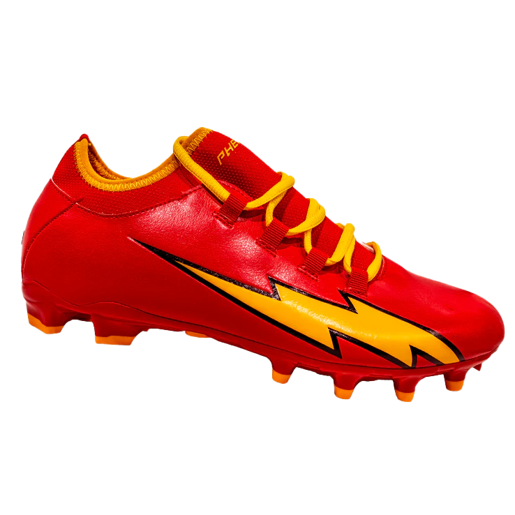 The Flash Youth Football Cleats - Velocity 2.0 by Phenom Elite