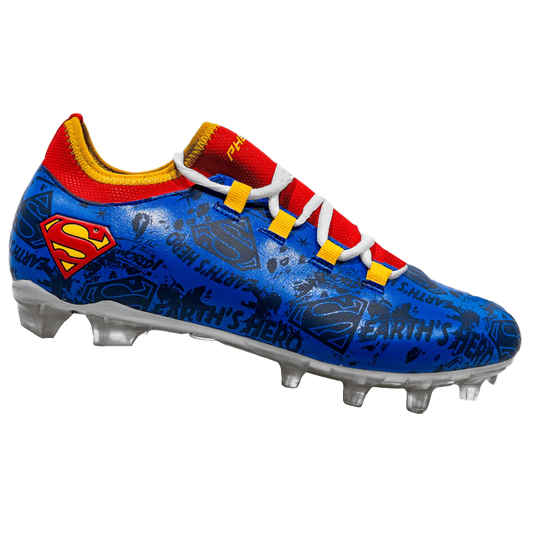 Superman Football Cleats - Velocity 2.0 by Phenom Elite