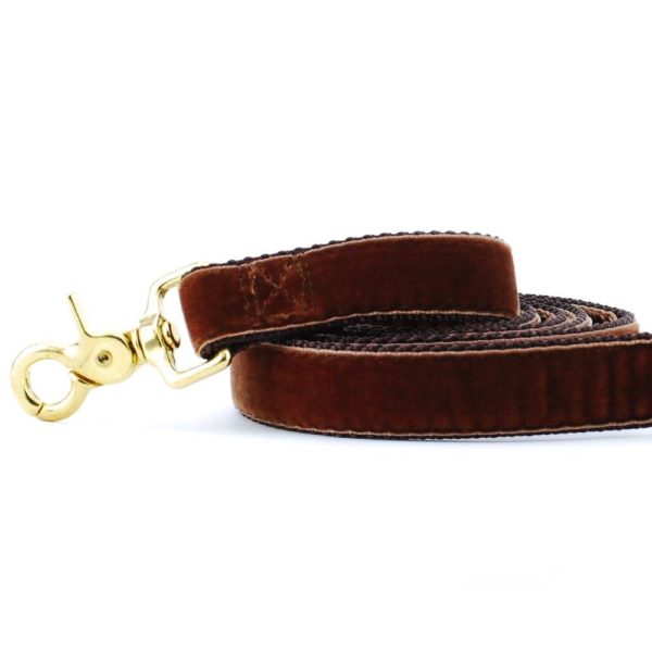 2 Hounds Design Brown Velvet Dog Leash