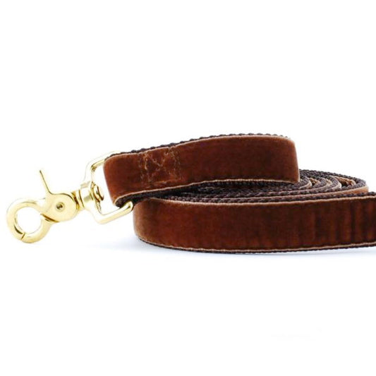 2 Hounds Design Brown Velvet Dog Leash