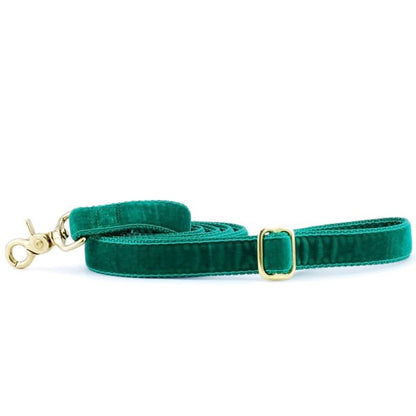 2 Hounds Design Emerald (Kelly) Velvet Dog Leash