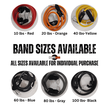 HoopsKing Vertical Blitz Resistance Bands | For All Ages | Shoulders to Heels
