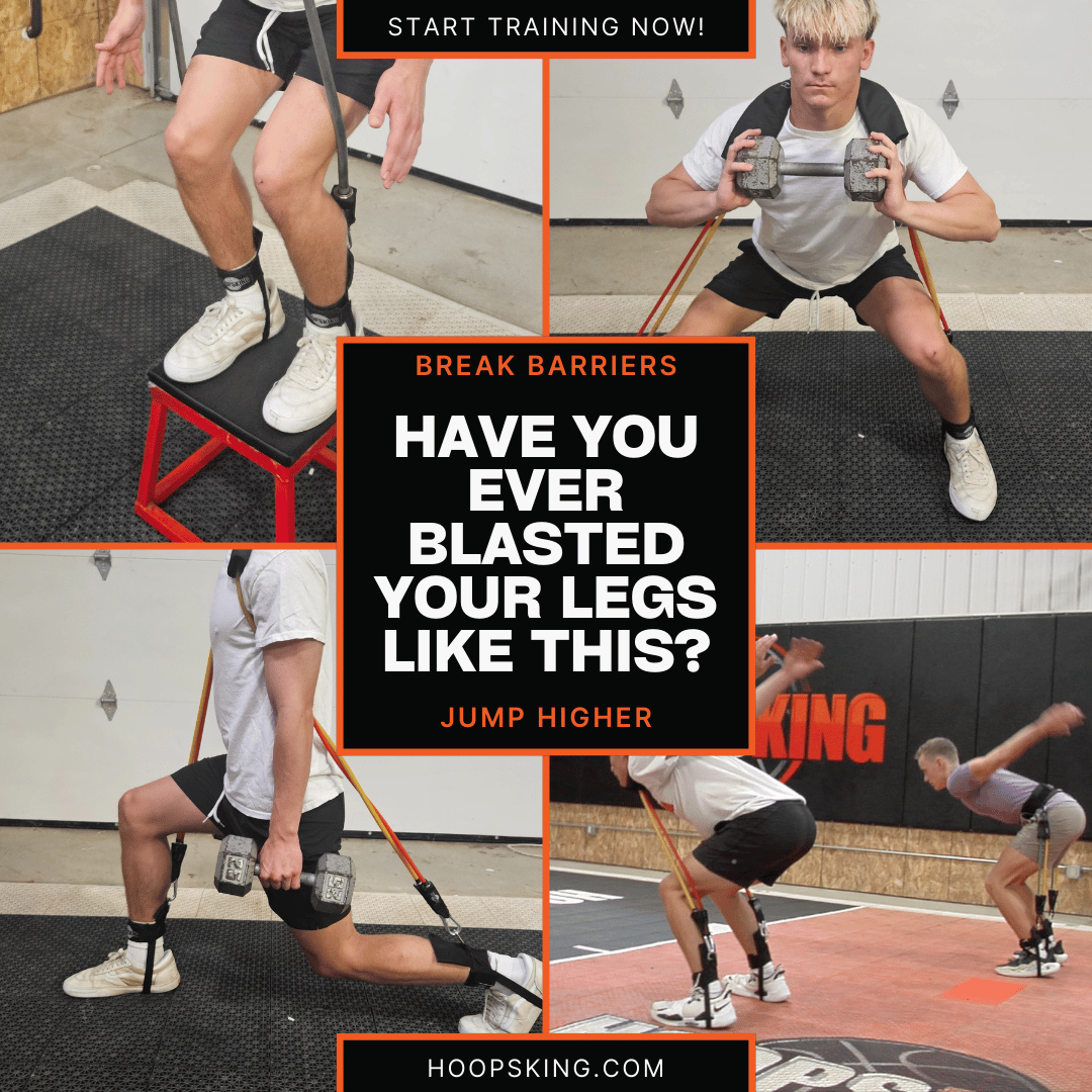 HoopsKing Vertical Blitz Resistance Bands | For All Ages | Shoulders to Heels