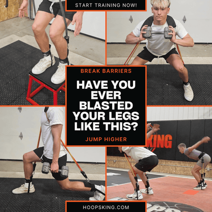 HoopsKing Vertical Blitz Resistance Bands | For All Ages | Shoulders to Heels