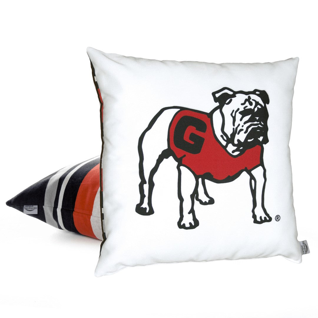 Campus Hammocks UGA Standing Bulldog Pillow Cover