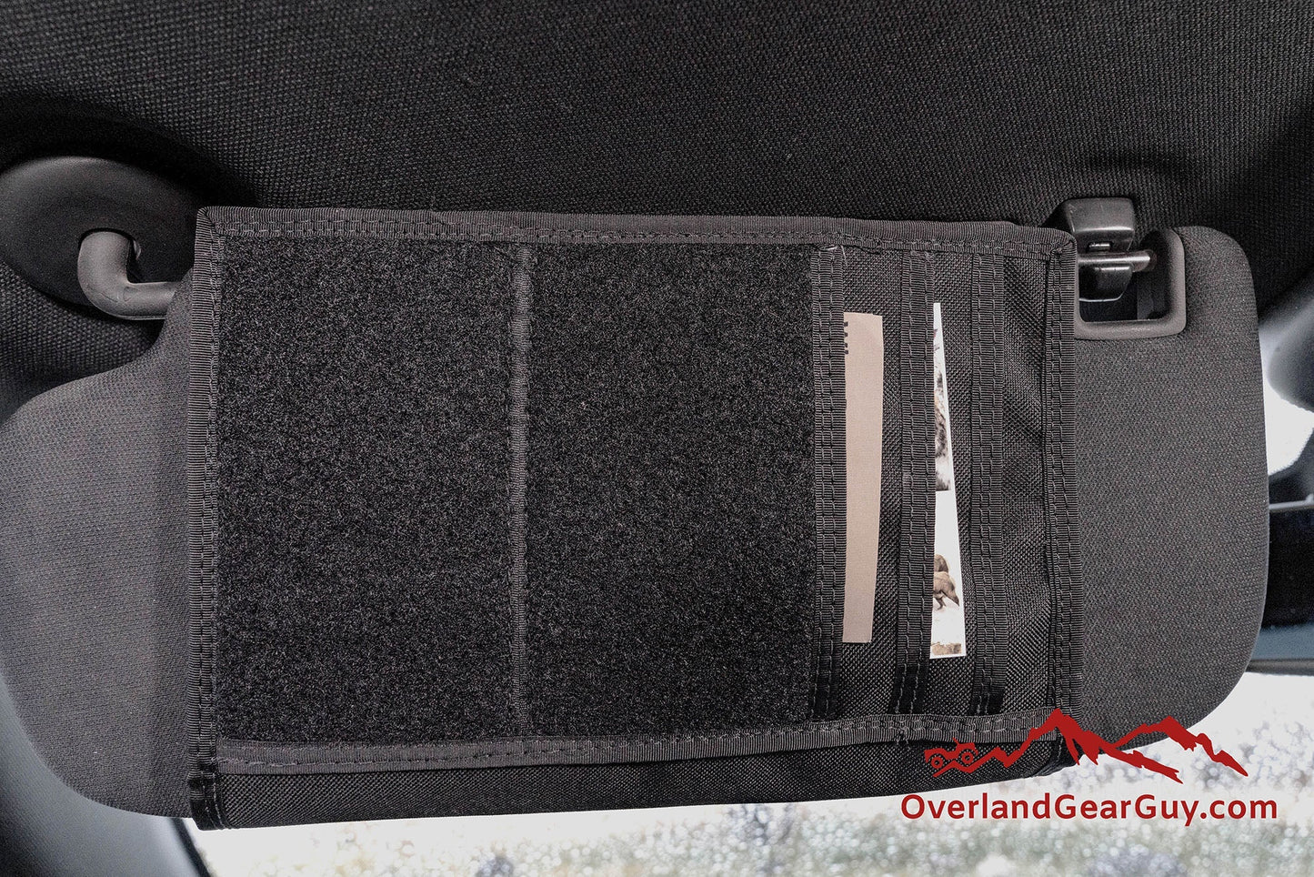 Overland Gear Guy Jeep Gladiator MOLLE Visor Organizer - Tacoma Visor