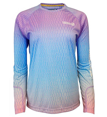 Hook & Tackle Women's Fish Scale L/S UV Fishing Shirt