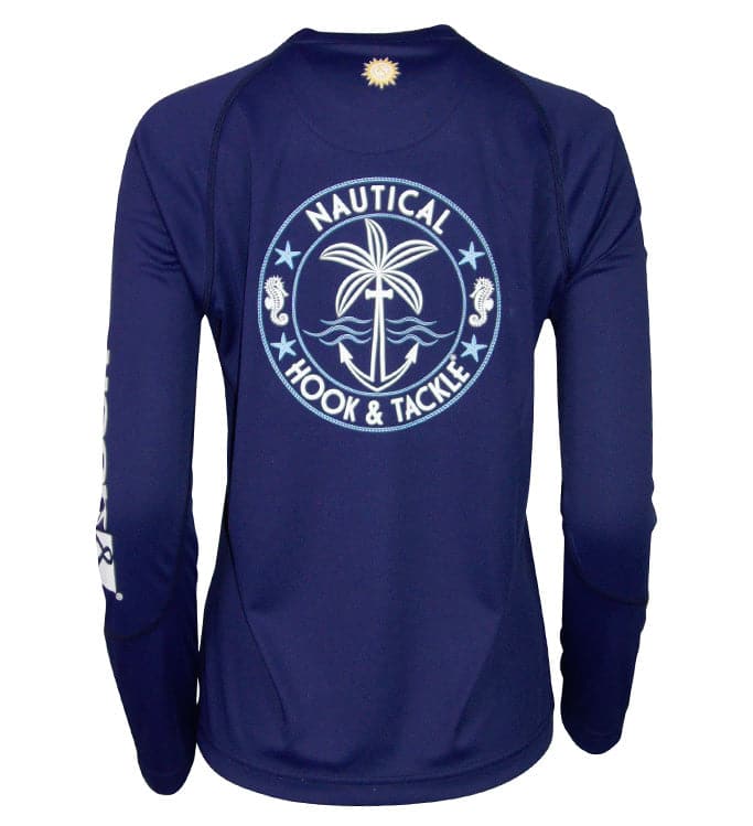 Hook & Tackle Women's Nautical L/S UV Fishing Shirt