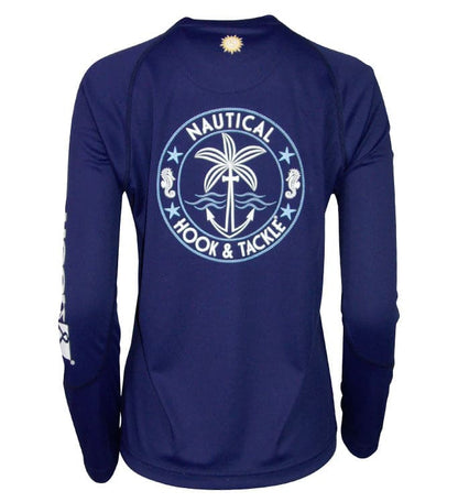 Hook & Tackle Women's Nautical L/S UV Fishing Shirt
