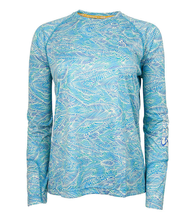 Hook & Tackle Women's Swells L/S UV Fishing Shirt