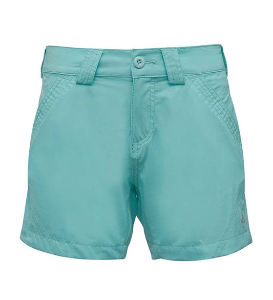 Hook & Tackle Women's Coastland 4-Way Stretch Short - Turquesa