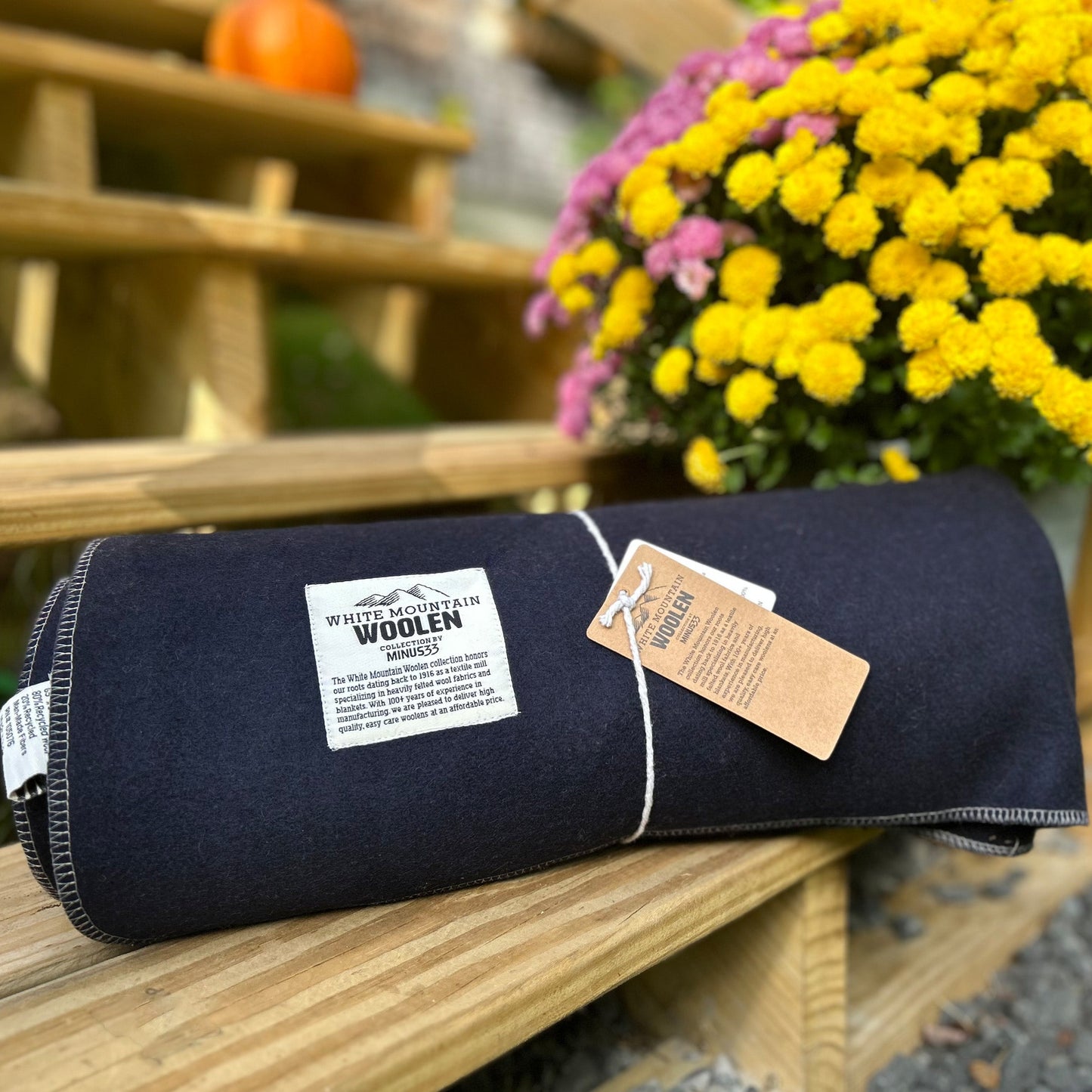 Minus33 - Lodge Twin Blanket White Mountain Woolen