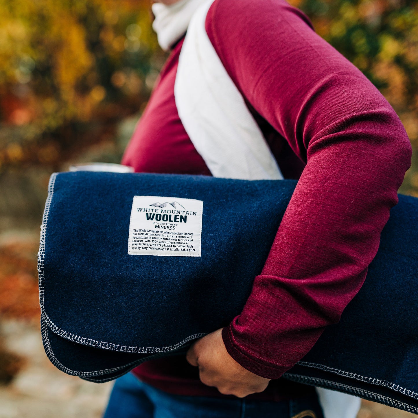 Minus33 - Lodge Twin Blanket White Mountain Woolen