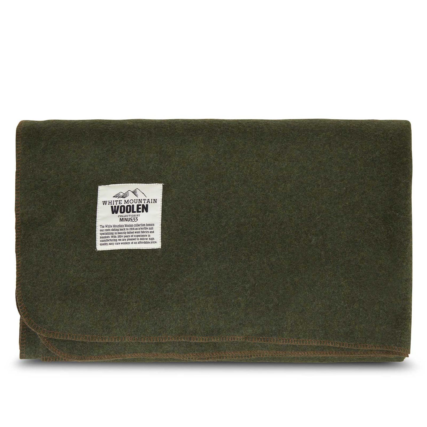 Minus33 - Lodge Twin Blanket White Mountain Woolen