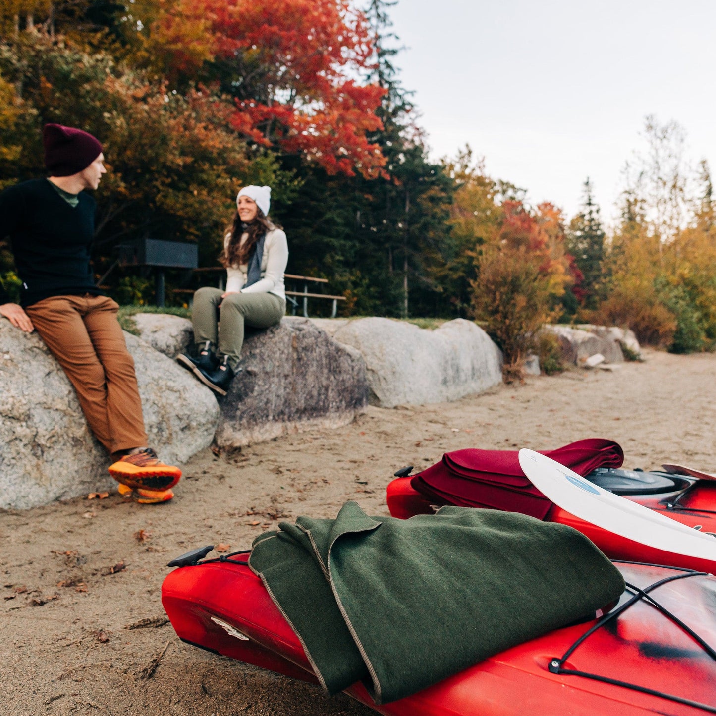 Minus33 - Lodge Twin Blanket White Mountain Woolen