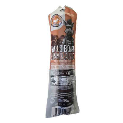 Pearson Ranch - Wild Boar Hickory Smoked Summer Sausage (7 oz.)