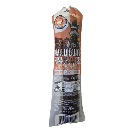 Pearson Ranch - Wild Boar Hickory Smoked Summer Sausage (7 oz.)