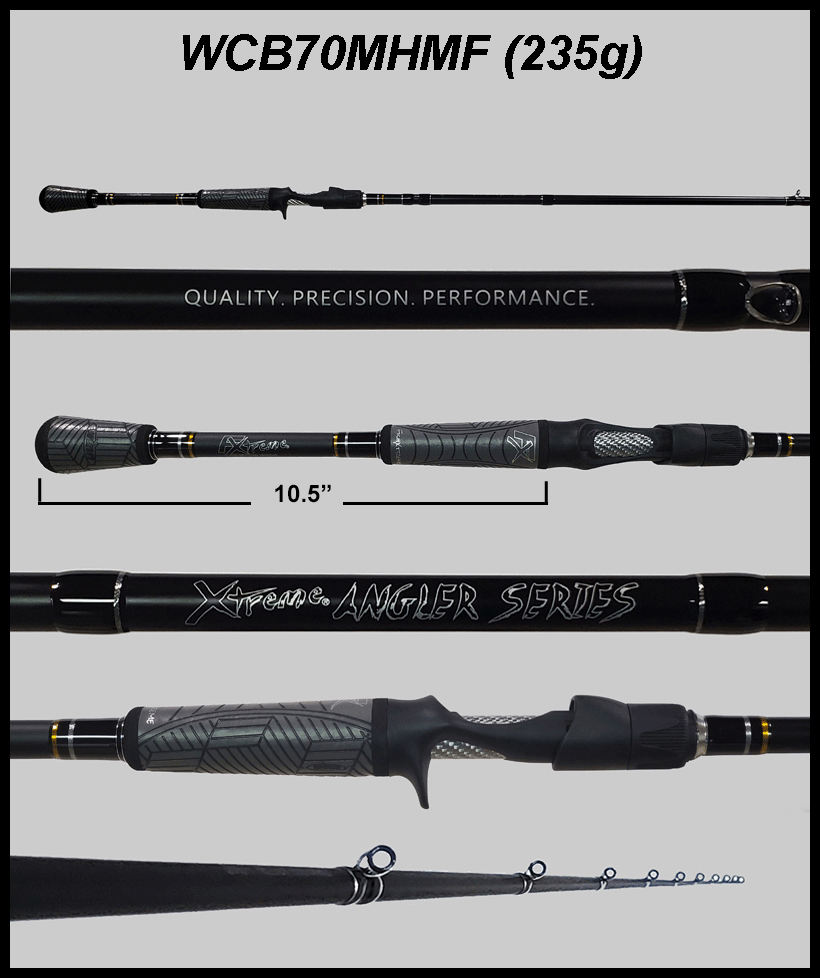 FX Custom Rods XAS 7'0" Medium Hvy Mod-Fast **Cranking** Casting Rod