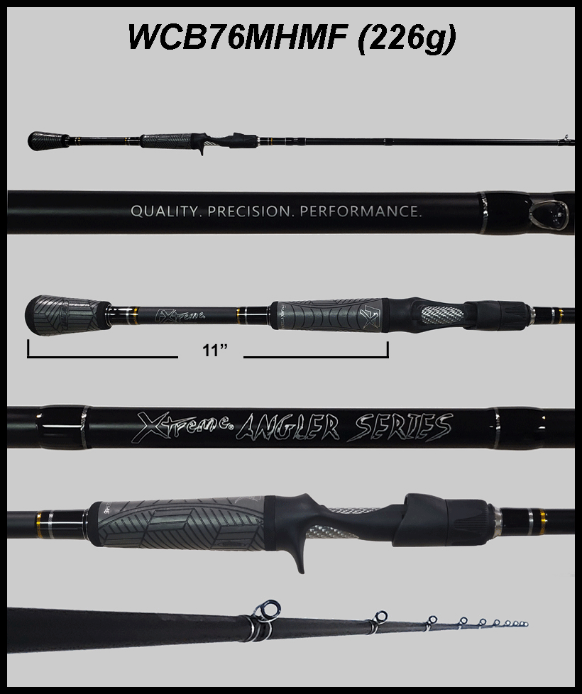 FX Custom Rods XAS 7'6" Medium Hvy Mod-Fast **Cranking** Casting Rods