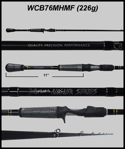 FX Custom Rods XAS 7'6" Medium Hvy Mod-Fast **Cranking** Casting Rods