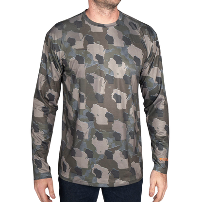 Everyday Outdoors Wisconsin Camo - Long Sleeve Shirt