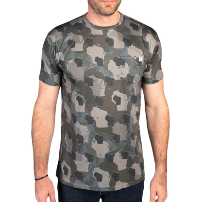 Everyday Outdoors Wisconsin Camo - Short Sleeve Shirt