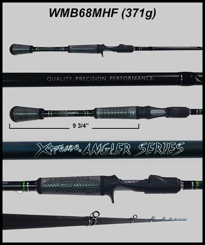 FX Custom Rods XAS 6'8" Med-Heavy Fast Casting Rod