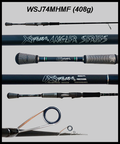 FX Custom Rods Inshore XAS 7'4" Medium-Heavy Mod-Fast Spinning Rod