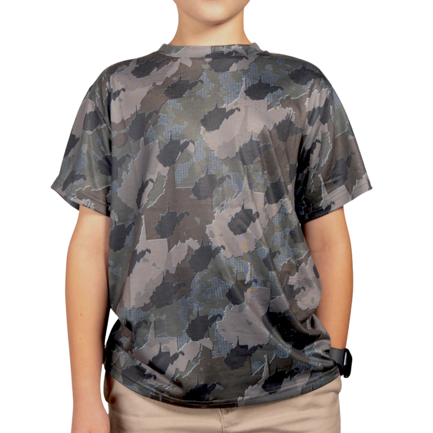 Everyday Outdoors West Virginia Camo - Kids Short Sleeve